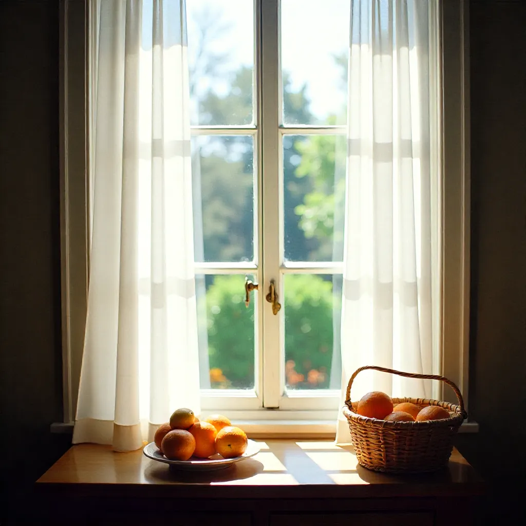 Säsongsanpassad fönsterdekoration